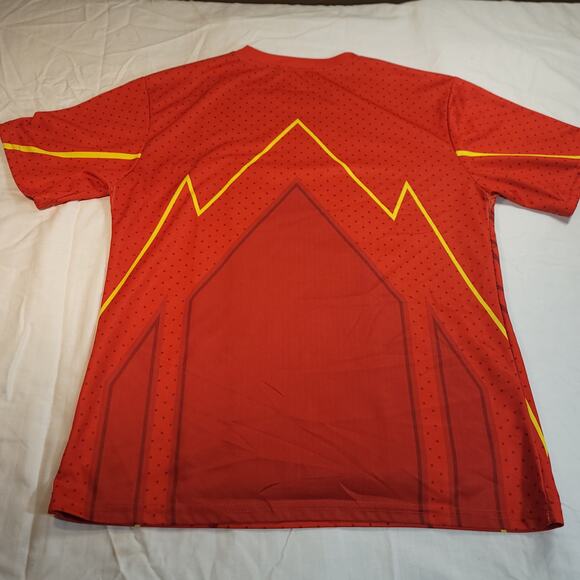 DC The Flash Short Sleeve Graphic Crew Neck T Shirt Mens Size Medium M Red - Picture 8 of 8